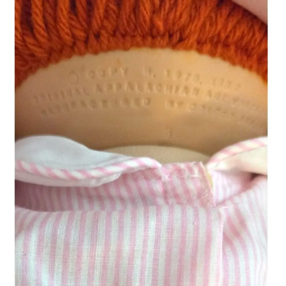 1985 VTG Cabbage Patch Kids CPK Doll Red Hair Green Eyes Dimple Mold #1 Coleco P